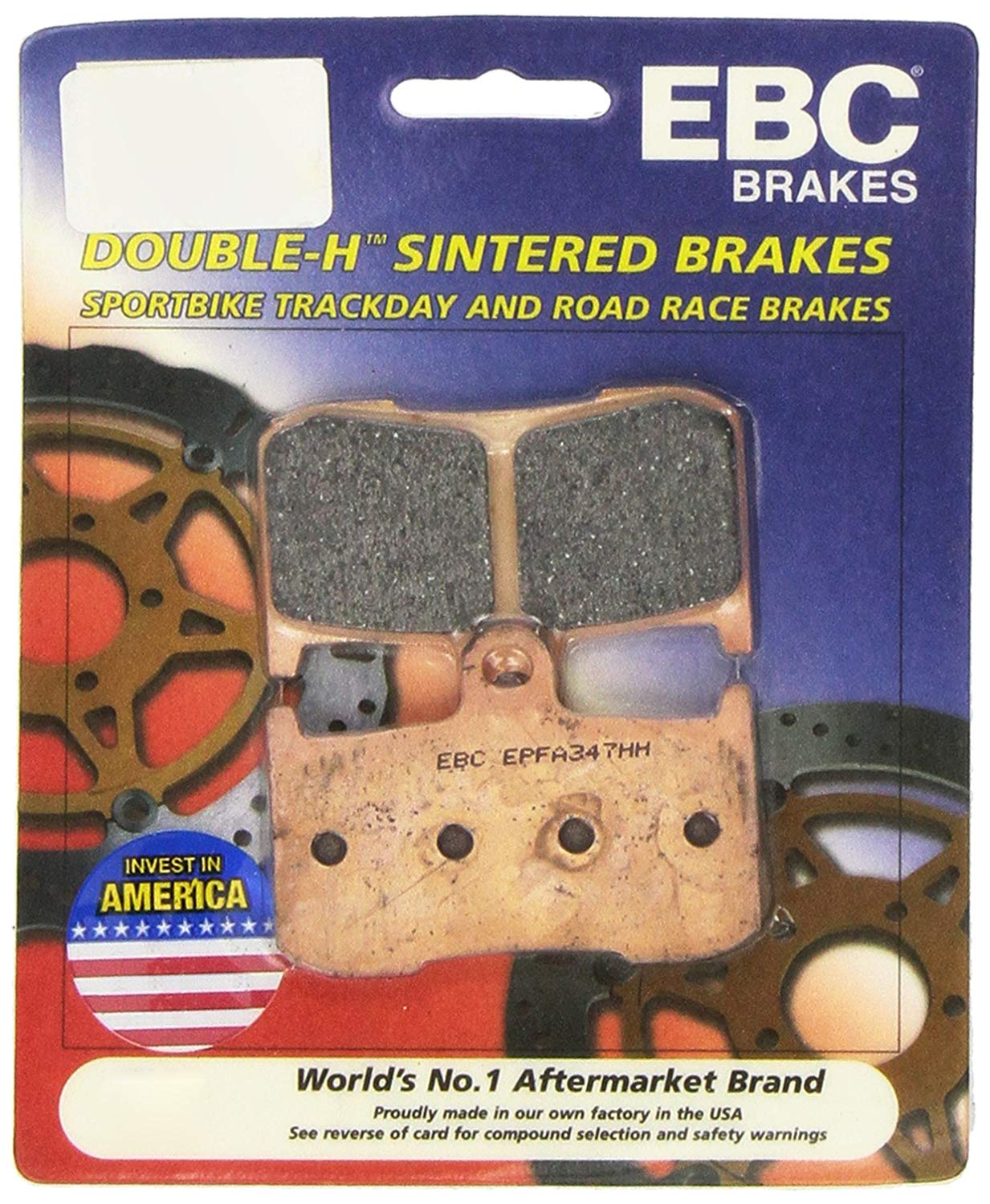 EBC Brakes EPFA Sintered Fast Street and Trackday Pads Front - EPFA347HH EBC Brakes EPFA Sintered Fast Street and Trackday Pads Front - EPFA347HH